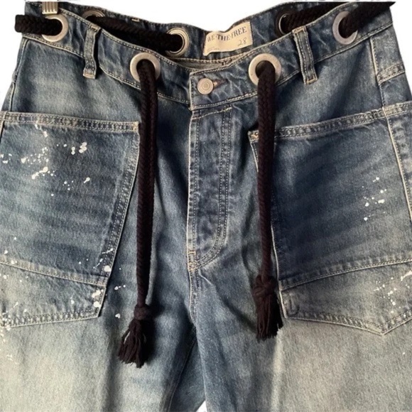 We The Free Moxie Barrel Pull-On Jeans Sz 28 EUC denim - Picture 6 of 8